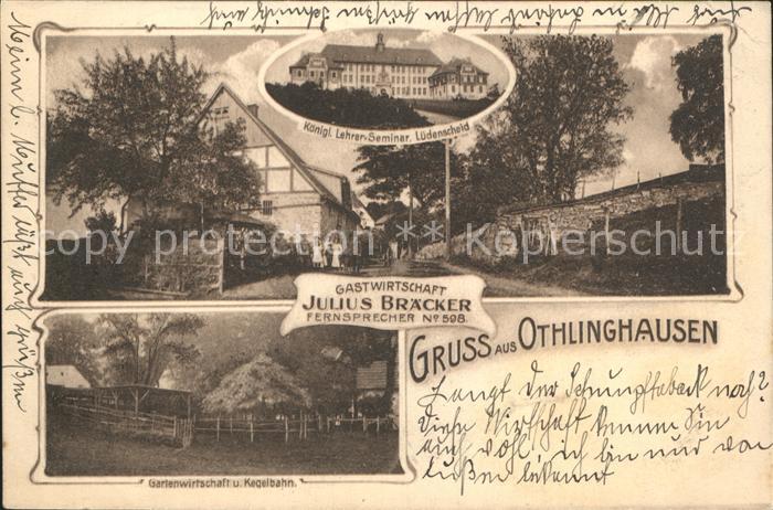 Luedenscheid Othlinghausen Gastwirtschaft Julius Braecker