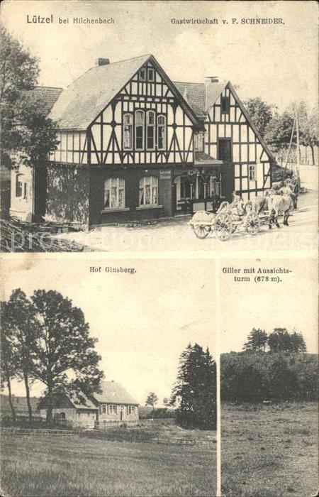 Luetzel Hilchenbach Hof Ginsberg Gastwirtschaft Schneider