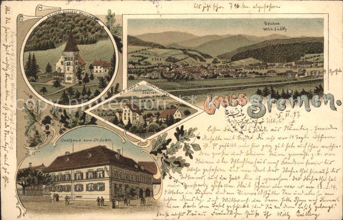 Steinen Wiesental Belchen Gasthaus zum Ochsen