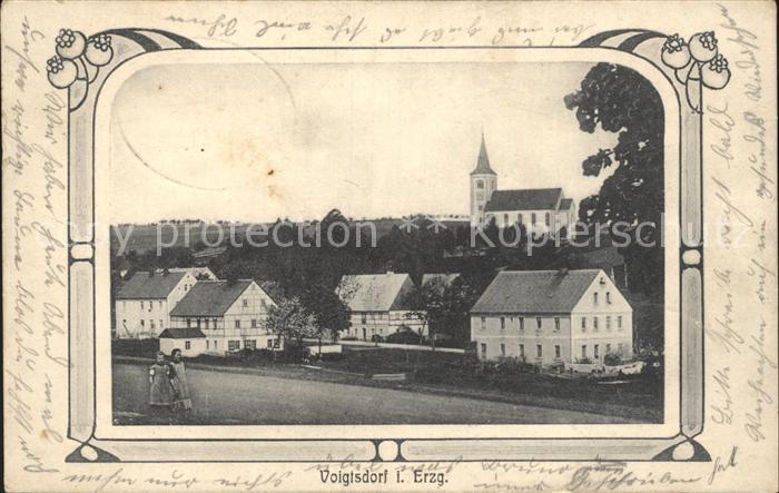 Voigtsdorf Erzgebirge Ansicht mit Kirche