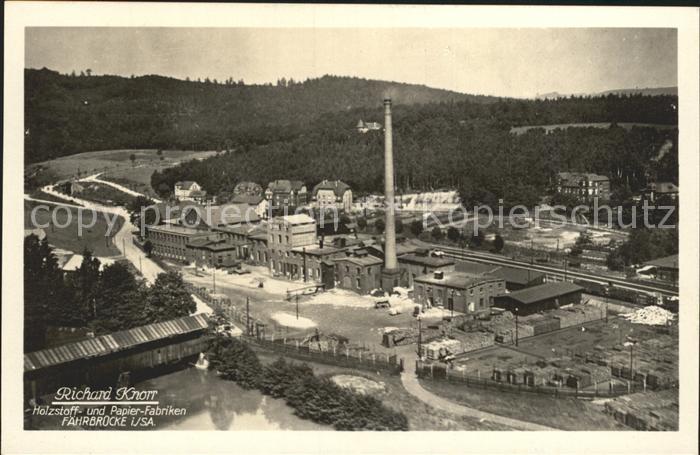 Muelsen Richard Knorr Holzstoff- und Papier- Fabriken