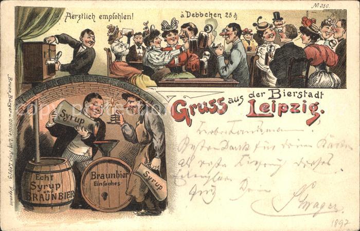LEIPZIG Sachsen Gaststaette Kuenstlerkarte