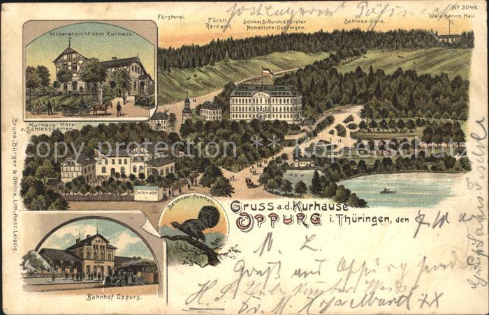 Oppurg Kurhaus Bahnhof Foersterei