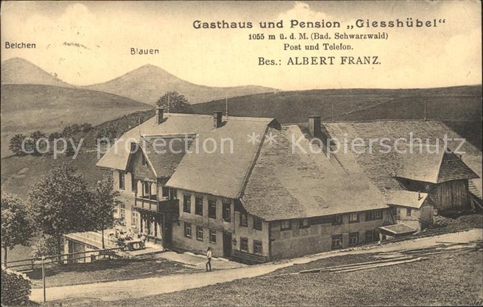Obermuenstertal Gasthaus Pension Giesshuebel