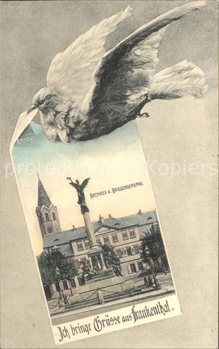 Frankenthal Pfalz Rathaus Kriegerdenkmal