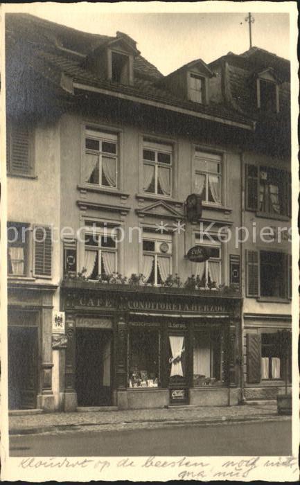 Waldshut Tiengen Rhein Cafe-Conditorei A. Herzog