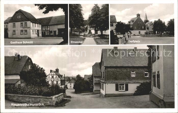 Riegenroth Gasthaus Schmitt Ehrenmal Dorfplatz