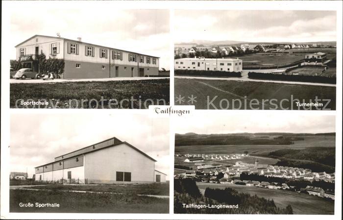 Tailfingen Albstadt Sportschule Turnerheim Grosse Sporthalle Langenwand