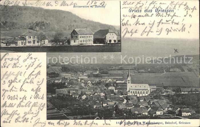 Griessen Klettgau Restauration Bahnhof Bahnpost Singen-Basel