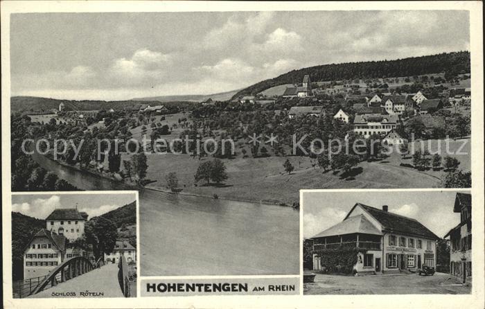 Hohentengen Hochrhein Kaufhaus Alfred Boller Schloss Roeteln
