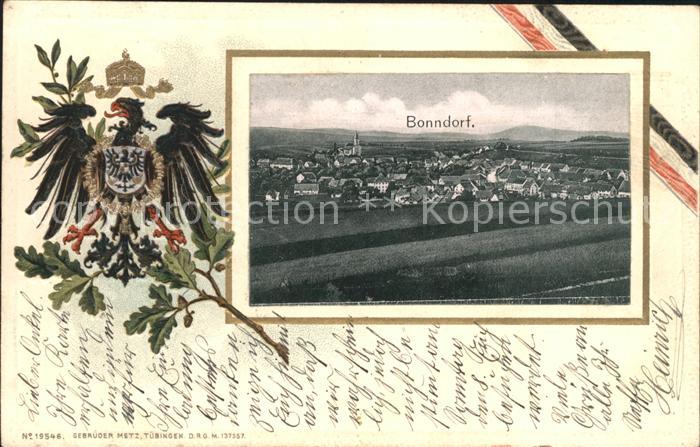 Bonndorf Schwarzwald Schwarz.Weiss-Rot Litho