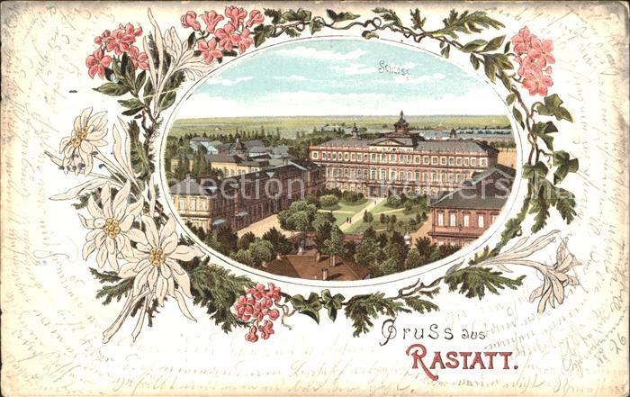 Rastatt Schloss Litho Edelweiss