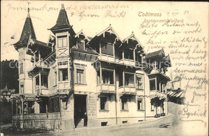 Todtmoos Schwarzwald BW Restaurant Waldeck