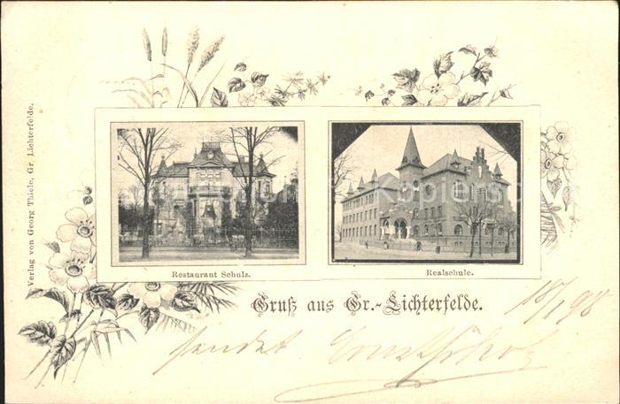 Gross-Lichterfelde Restaurant Schulz Realschule