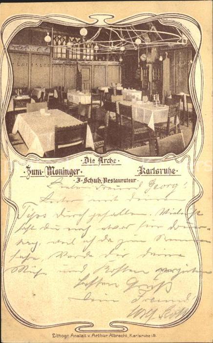 Karlsruhe Restaurant Zum Moninger Die Arche