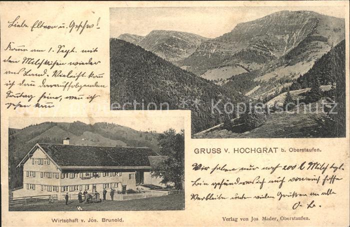 Oberstaufen Hochgrat Wirtschaft Jos. Brunold