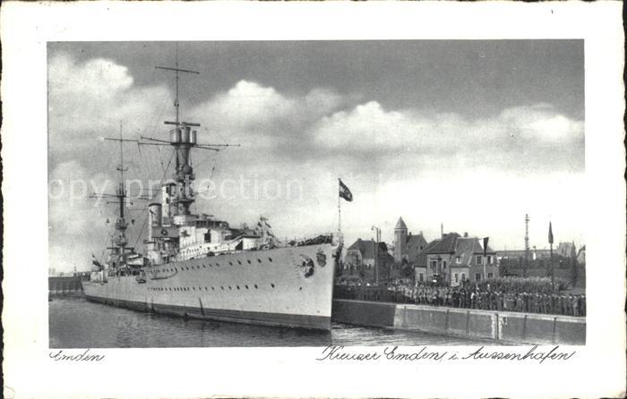 Emden Ostfriesland Kreuzer Emden Aussenhafen