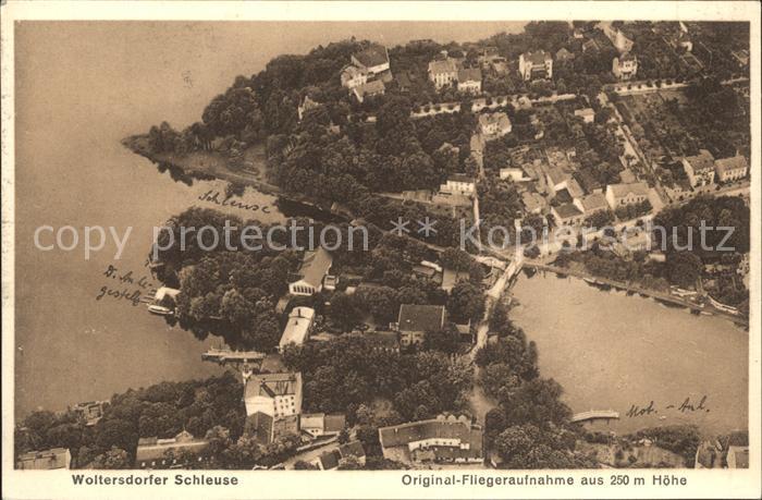 Woltersdorf Erkner Woltersdorfer Schleuse Fliegeraufnahme