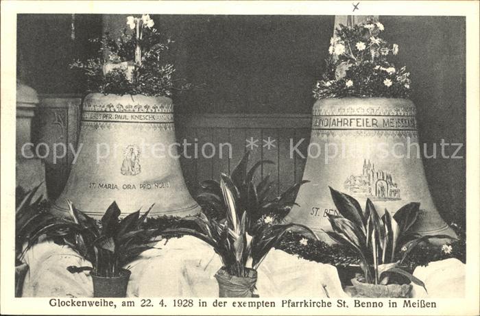 Meissen Elbe Sachsen St. Benno Pfarrkirche Glockenweihe