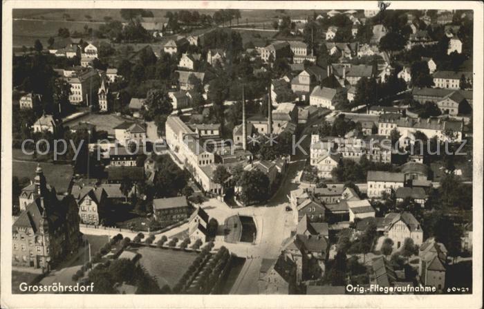 Grossroehrsdorf Sachsen Fliegeraufnahme