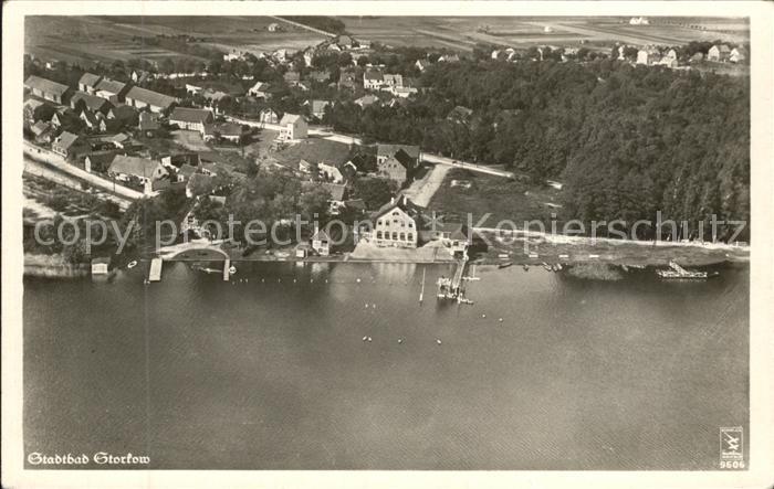 Storkow Mark Stadtbad Fliegeraufnahme