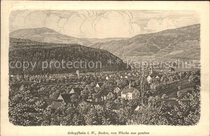 Schopfheim Aussicht von Wiechs