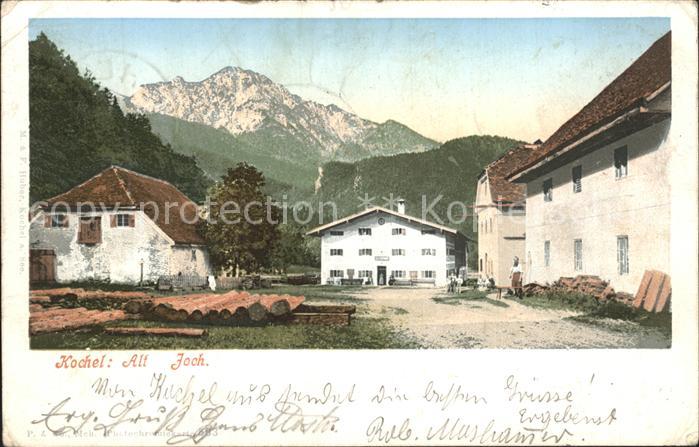 Kochel See Altjoch Litho