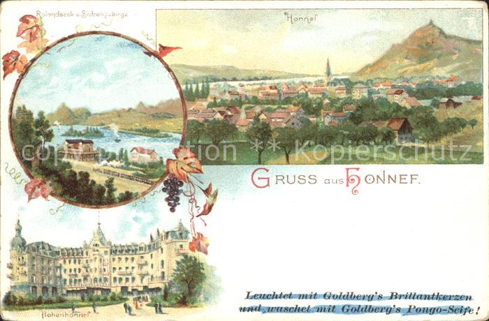 Bad Honnef Hohenhonnef Rolandseck Siebengebirge Litho