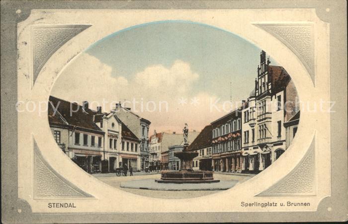 Stendal Sperlingplatz Brunnen