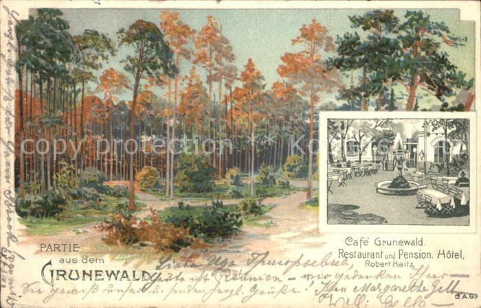 Gruenewald Brandenburg Cafe-Restaurant Gruenewald Litho