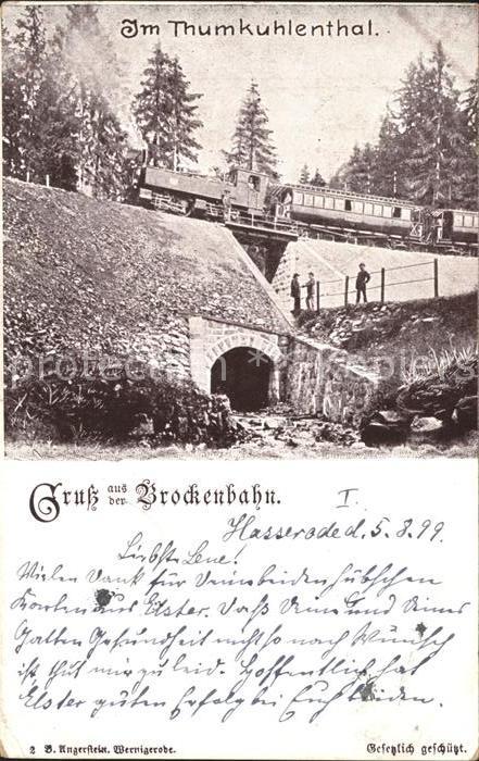 Brockenbahn Thumkuhlenthal Hasserode