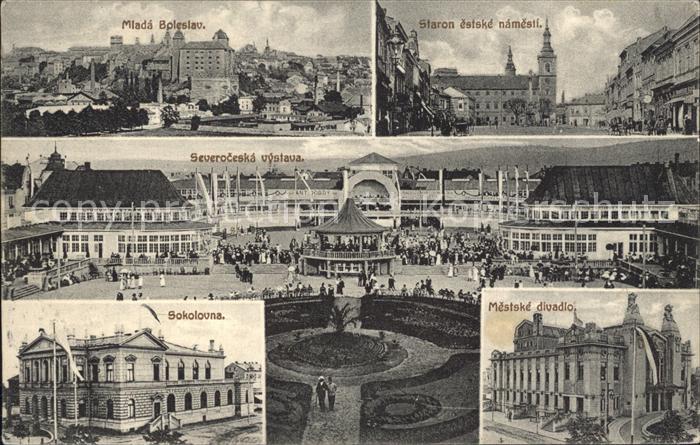 Mlada Boleslav Jungbunzlau Staron estske namesti Severoceska vystava Sokolovna