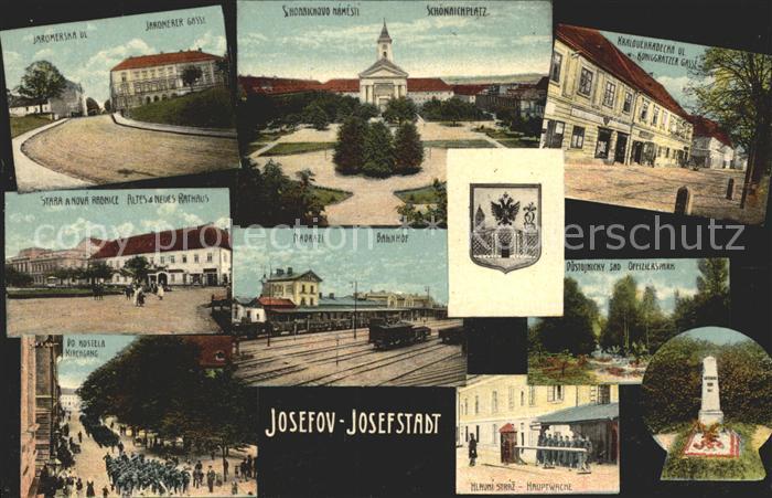 Josefov Schoenaichplatz Jaromerer Gasse altes neues Rathaus Kirchgang