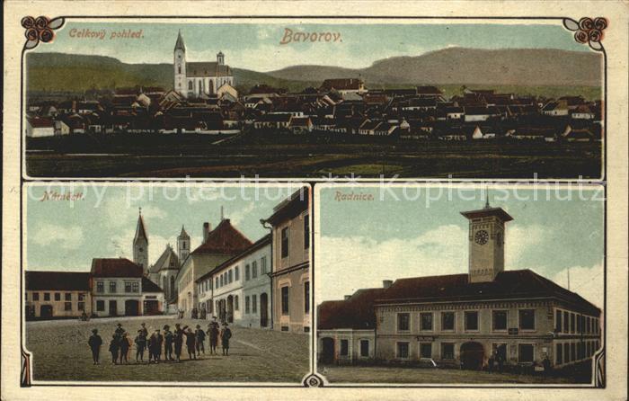 Bavorov Barau Marktplatz Rathaus