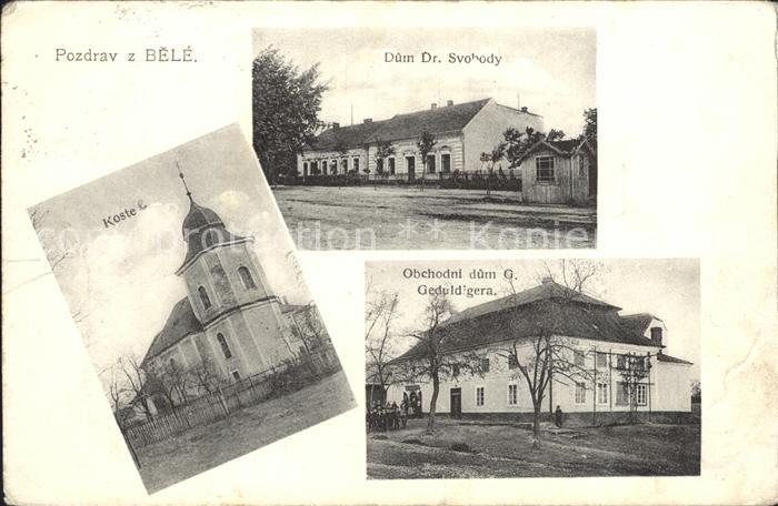 Bela Dum Dr Svobody Obchodni dum Geduldigera Kostel