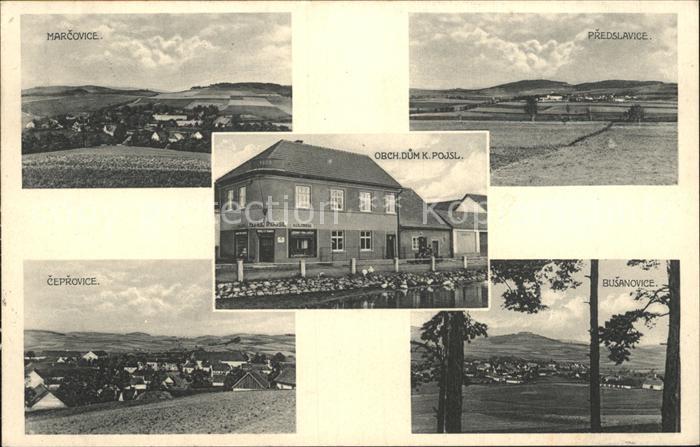 Predslavice Marcovice Obch dum k pojsl Busanovice Ceprovice