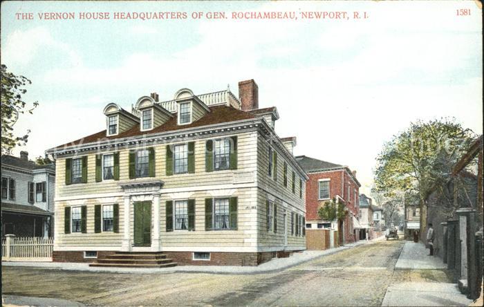 Newport Rhode Island Vernon House Headquarters Gen Rochambeau