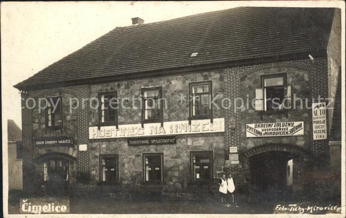 Cimelice Tschimelitz Hostinec Knizeci