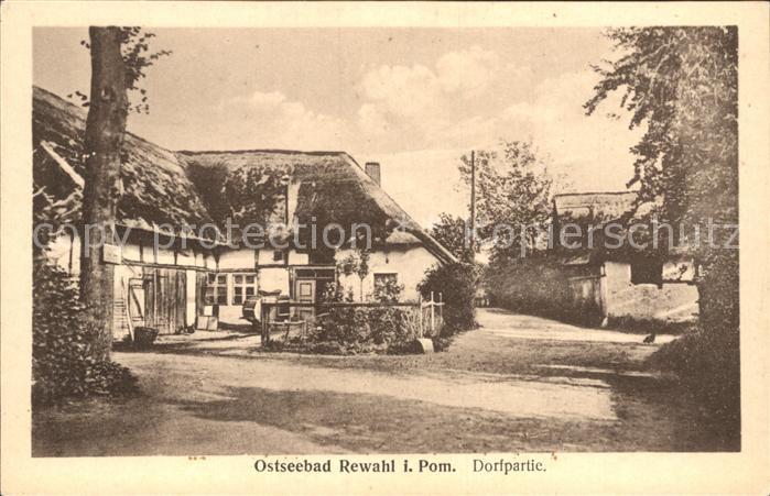 Rewahl Pommern Dorfpartie