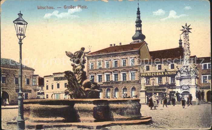 Wischau Tschechien Grosser Platz Prvniceska Knihs