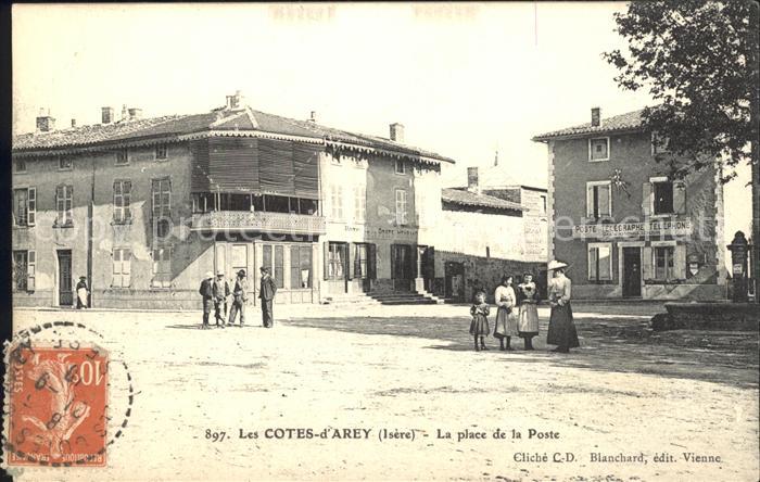 Les Cotes-d Arey La place de la Poste