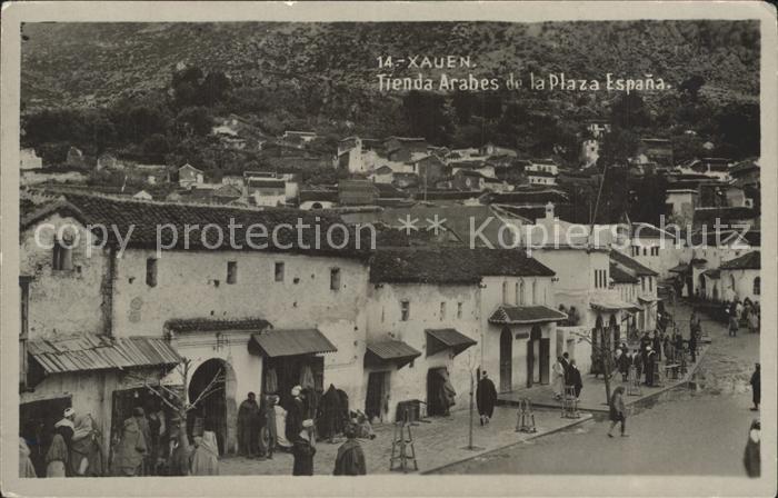 Xauen Kauflaeden Araber Platz Spaniens