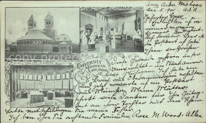 Ann Arbor University Michigan Library Building Reading Room Art Gallery