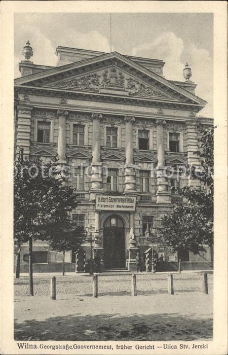 Wilna Wilno Georgstrasse Gouvernement