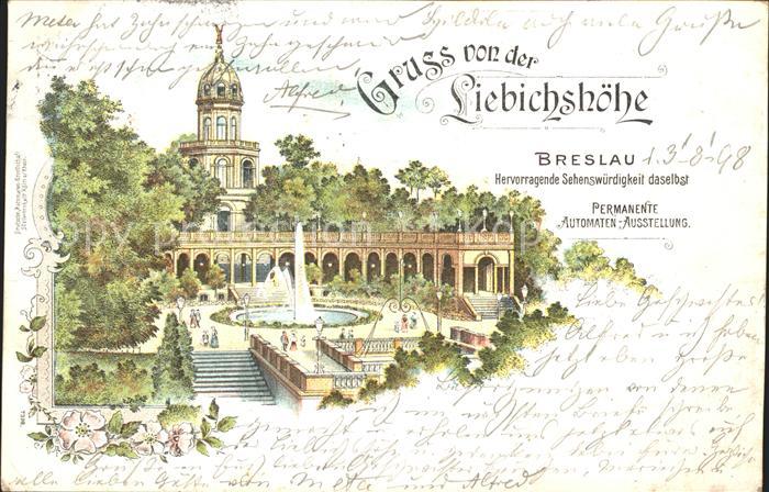 Breslau Niederschlesien Liebichshoehe Permanente Automaten Ausstellung