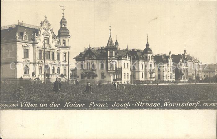 Warnsdorf Varnsdorf Boehmen Villen Kaiser Franz Joseph Strasse