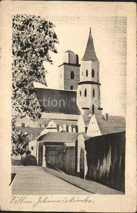 Zittau Johanniskirche Handgemalt