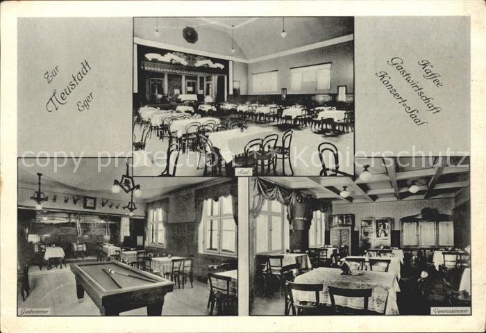 Eger Cheb Tschechien Neustadt Eger Kaffee Gastwirtschaft Konzertsaal