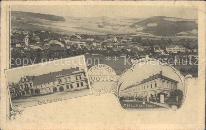 Votice Stredoceska Pahorkativa Cast Namesti Mest Obec Skola