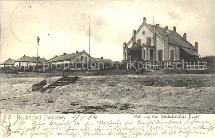 Norderney Nordseebad Wohnung des Reichskanzlers Buelow